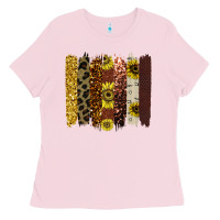 Bubblegum Pink Colorful brush stroke thankful Ladies Tee - Bettercallsaul