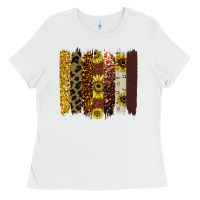 White Colorful brush stroke thankful Ladies Tee - Bettercallsaul