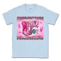 Dusty Blue Give Cancer the boot Classic Tee - NancyCooperArtShop