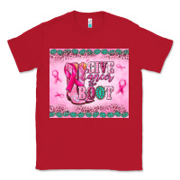Red Give Cancer the boot Classic Tee - NancyCooperArtShop