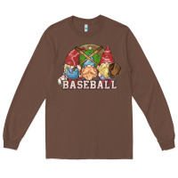 Chestnut Baseball gnomies Long Sleeve Tee - HowdyJamesFarm