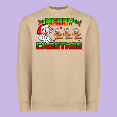 Merry Christmas Heavyweight Sweatshirt Designed By Cowhidedigitalart