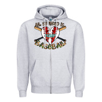 Heather Grey all you need is love baseball Zipper Hoodie - CowhideDigitalArt