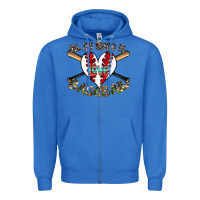 True Royal all you need is love baseball Zipper Hoodie - CowhideDigitalArt