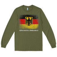 Army Green Germany German Flag Deutschland Souvenir Gift Alemania Long Sleeve Tee - minhPixels