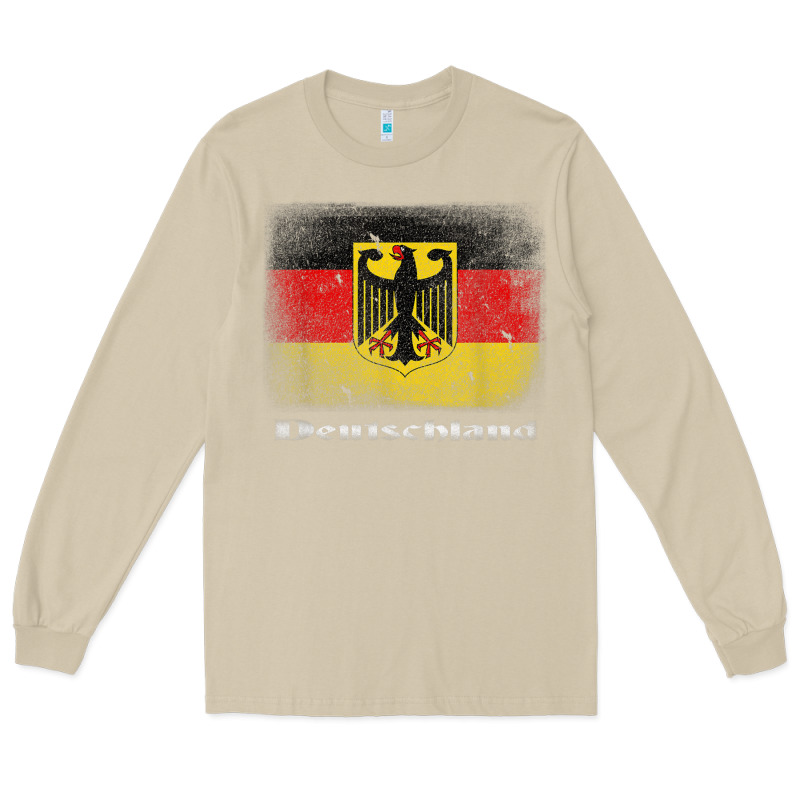 Germany German Flag Deutschland Souvenir Gift Alemania Long Sleeve Tee by minhPixels | Teevron
