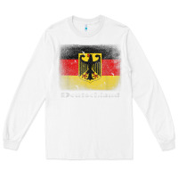 White Germany German Flag Deutschland Souvenir Gift Alemania Long Sleeve Tee - minhPixels