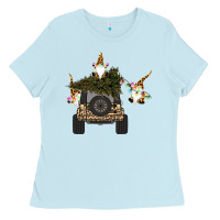 Baby Blue Gnomes Truck Car  Christmas Ladies Tee - Bettercallsaul