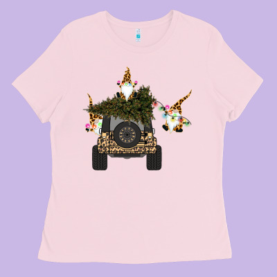 Gnomes Truck Car  Christmas Ladies Tee Designed By Bettercallsaul