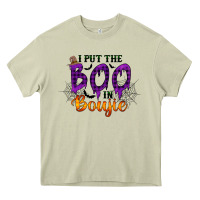 Mossy I put the Boo in Boujie Heavy Core Tee - RacoonDesign