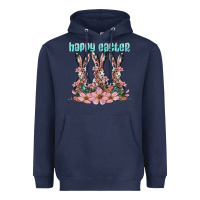 Navy happy easter bunny Heavyweight Hoodie - Artiststas