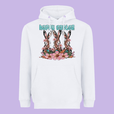 Happy Easter Bunny Heavyweight Hoodie Designed By Artiststas