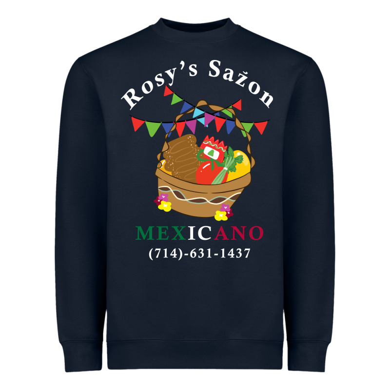 Logo For Rosys Saon Mexicano Heavyweight Sweatshirt by CowhideDigitalArt | Teevron