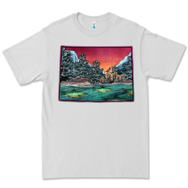Colorado Scenery Map Premium Tee by Bettercallsaul | Teevron