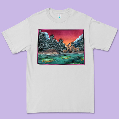 Colorado Scenery Map Premium Tee Designed By Bettercallsaul