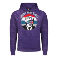 Cloud Purple trump was right republican conservative political t shirt Vintage Hoodie - minhPixels