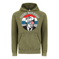 Vintage Olive trump was right republican conservative political t shirt Vintage Hoodie - minhPixels