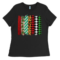 Black Christmas Brushstrokes Ladies Tee - Bettercallsaul
