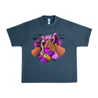 Midnight Navy Halloween afro sneakers Urban Heavy Tee - RanaPortraitStore