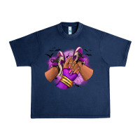 Navy Halloween afro sneakers Urban Heavy Tee - RanaPortraitStore