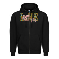 Black love pig Zipper Hoodie - SublimationCraftShop