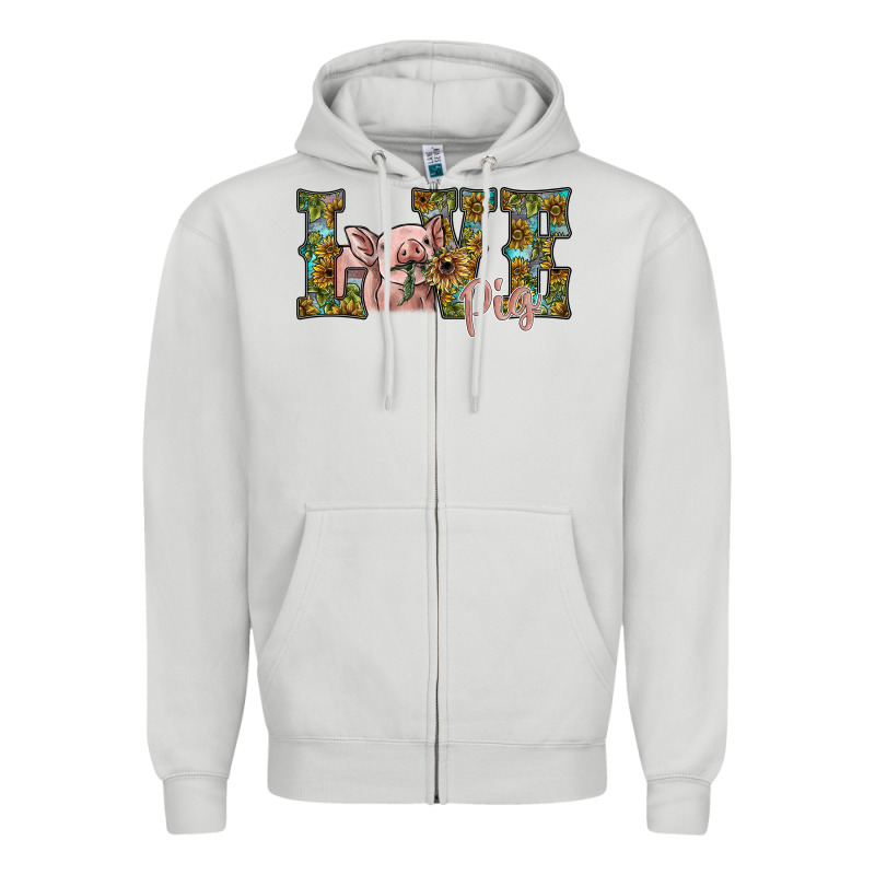 Love Pig Zipper Hoodie by SublimationCraftShop | Teevron