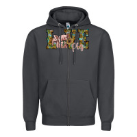 Smoke love pig Zipper Hoodie - SublimationCraftShop