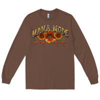 Chestnut Mama mode all day everyday Mother's Day Long Sleeve Tee - CowGirlArtShop