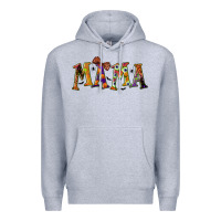 Heather Grey halloween mama Premium Hoodie - BundleAndBundleShop