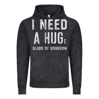 Vintage Black I Need a HUGe Glass of Bourbon T Shirt Bourbon Gifts for Him Vintage Hoodie - minhPixels