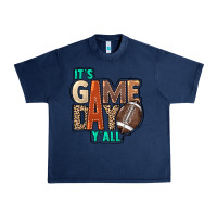 Navy It's game day y'all Urban Heavy Tee - HowdyJamesFarm