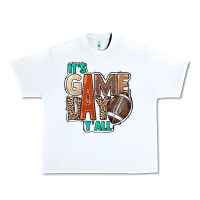 White It's game day y'all Urban Heavy Tee - HowdyJamesFarm