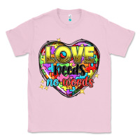 Bubblegum Pink love needs no words Classic Tee - NancyCooperArtShop