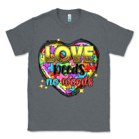 Charcoal Heather love needs no words Classic Tee - NancyCooperArtShop