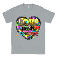 Heather Grey love needs no words Classic Tee - NancyCooperArtShop
