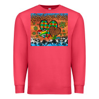 Cardinal autism awareness hearts leopard cowhide Premium Sweatshirt - Artiststas