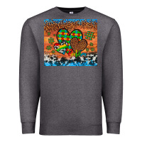 Charcoal Heather autism awareness hearts leopard cowhide Premium Sweatshirt - Artiststas