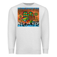 Oatmeal Heather autism awareness hearts leopard cowhide Premium Sweatshirt - Artiststas