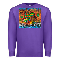 Purple autism awareness hearts leopard cowhide Premium Sweatshirt - Artiststas