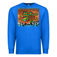 True Royal autism awareness hearts leopard cowhide Premium Sweatshirt - Artiststas