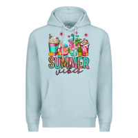 Blue Mist summer vibes coffee cups Premium Hoodie - Jasminsmagicworld