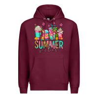 Burgundy summer vibes coffee cups Premium Hoodie - Jasminsmagicworld