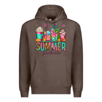 Coffee summer vibes coffee cups Premium Hoodie - Jasminsmagicworld
