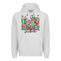 Dove Grey summer vibes coffee cups Premium Hoodie - Jasminsmagicworld