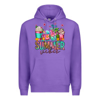 Purple summer vibes coffee cups Premium Hoodie - Jasminsmagicworld