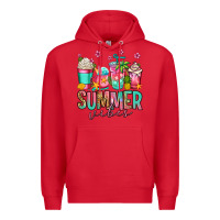 Red summer vibes coffee cups Premium Hoodie - Jasminsmagicworld