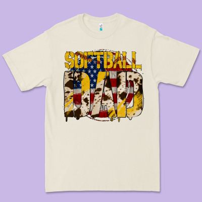 American Softball Dad Premium Tee Designed By Bettercallsaul