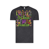 Vintage Black Loissez les bon temps rouler Vintage Tee - HowdyJamesFarm