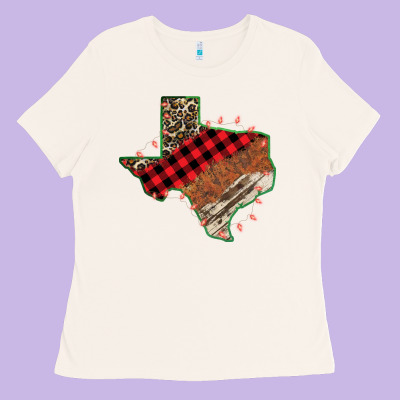 Christmas Texas Ladies Tee Designed By Bettercallsaul