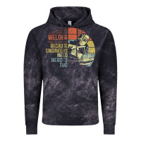 Cloud Black Mens Welder Because Engineers Need Heroes Too Gifts Funny Welding Vintage Hoodie - minhPixels